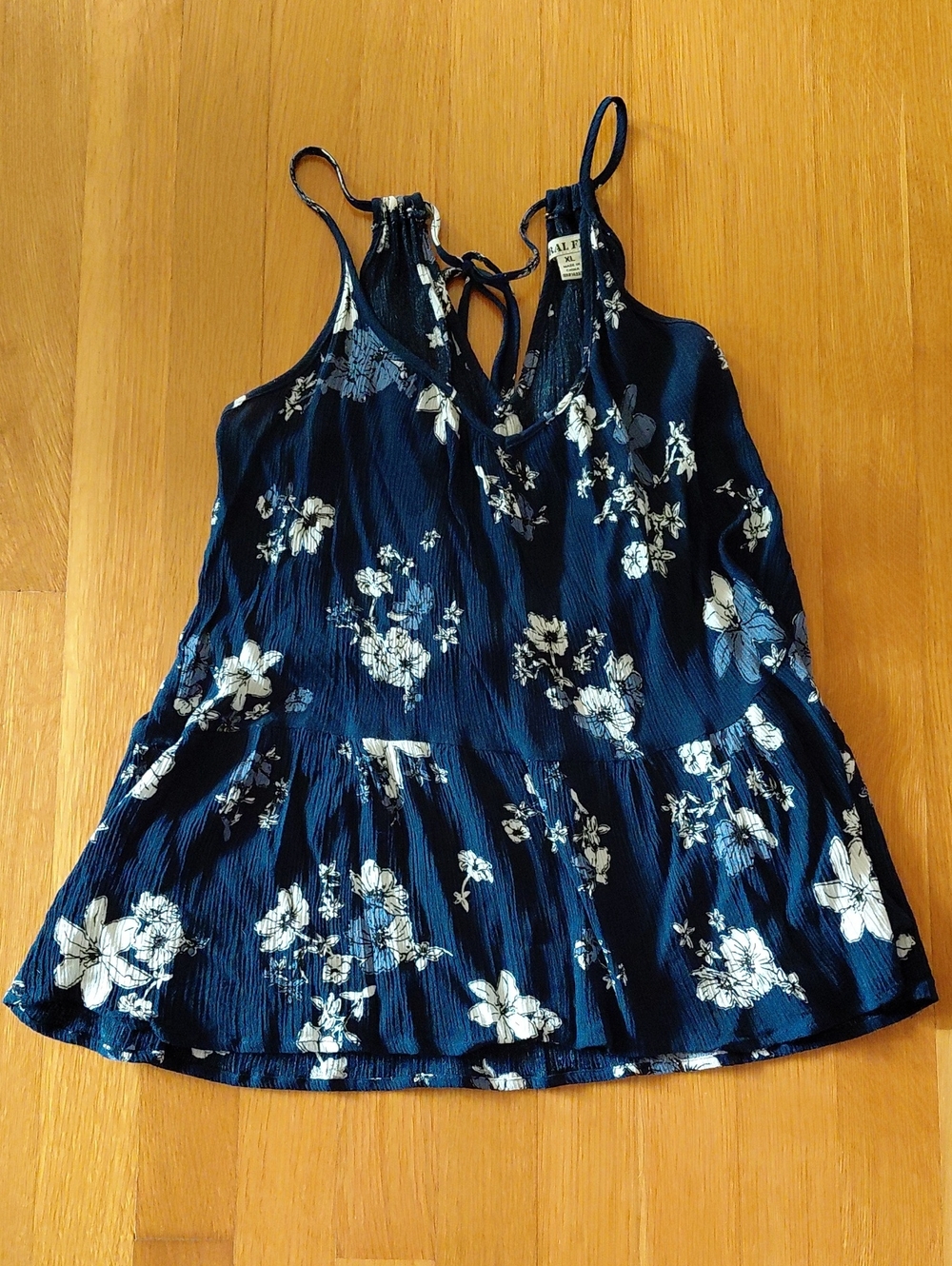 Floral Sleeveless Top Womens XL